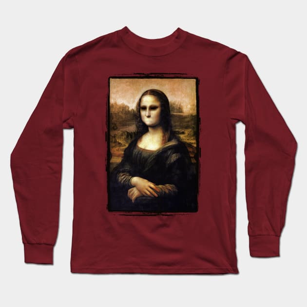 Silent Mona Lisa Long Sleeve T-Shirt by KAMonkey